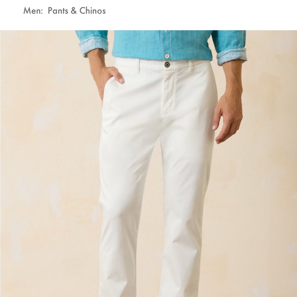 Men’s Tommy Bahama White Barclay Pants
